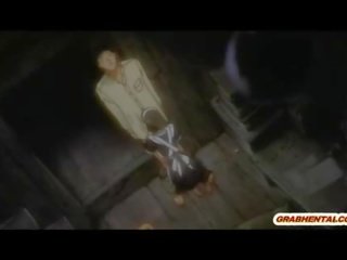 Japanese maid anime hardcore fucked by her healer