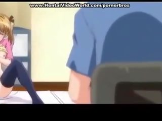 Anime tenåring dame merker moro faen i seng