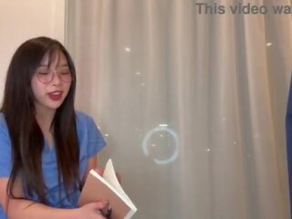 Creepy medic Convinces Young Medical healer Korean darling to Fuck to Get Ahead