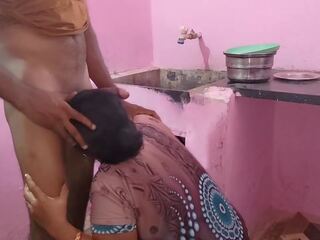 Aunty was Working in the Kitchen When I Had xxx movie with Her