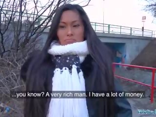 Public Agent smashing Thai honey Fucked Hard in splendid to trot Fuck